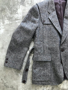 salt and papper wool jacket